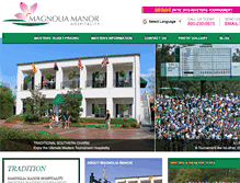 Tablet Screenshot of magnoliamanorhospitality.com